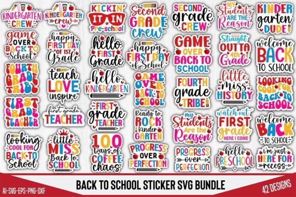 Elevating the Back-to-School Season: A Strategic Look at the Back to School Sticker SVG Bundle