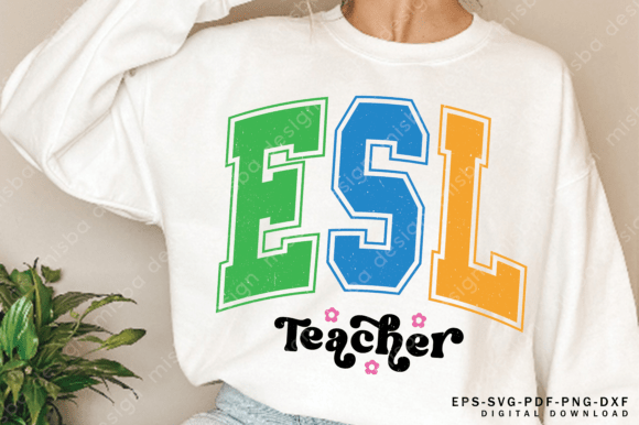 ESL Teacher Svg Png & Teacher Svg Png: Creative Digital Assets