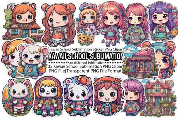 Kawaii School Sublimation Sticker: Elevating Personalization in the Modern Creative Economy