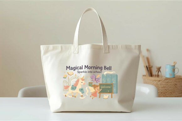 Magical Morning Bell PNG: Elevating Back-to-School Creativity with Fantasy-Themed Digital Assets