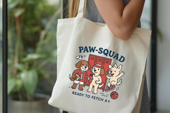 PAW-SQUAD Sports Dog PNG: Unleashing Teamwork and School Spirit