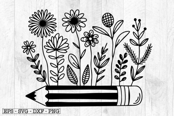 Teacher Svg: Floral Designs for Custom Gifts